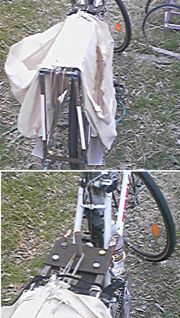 Bike rack mounting.