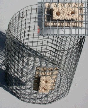 Wire cage of bottle stretcher heater with element insulation block