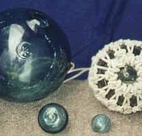 Floats from Japan, used on fishing nets originally