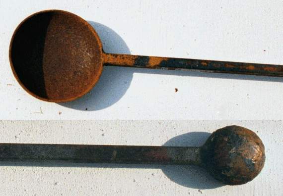 Gathering ball and Scoop - artist made.